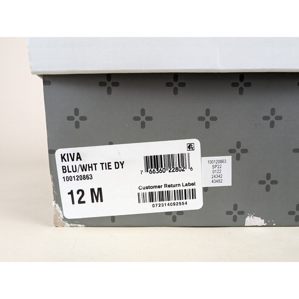 Sun + Stone Kiva Casual Sneakers Mens 12M Blue Tie Dye Lace Up Low Top Shoes NWB - Picture 9 of 11